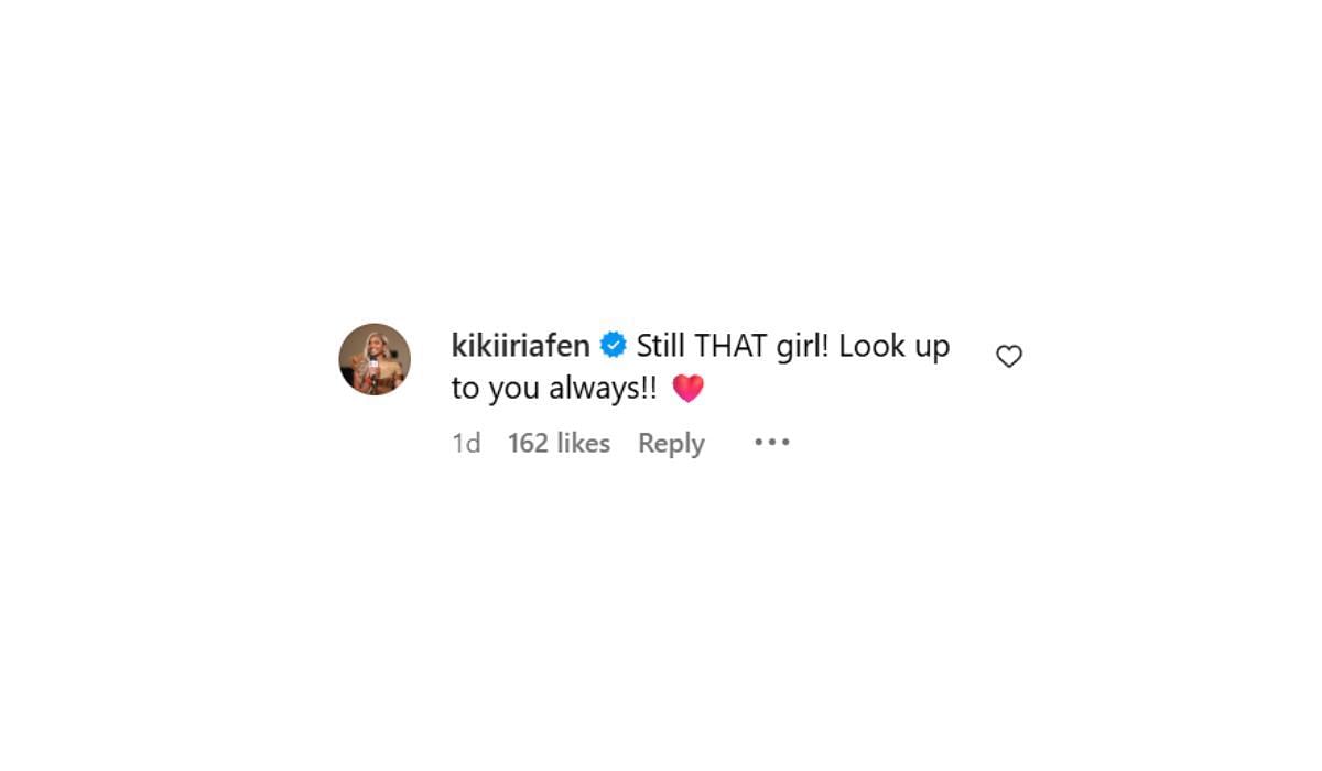 Kiki Iriafen shows her support for Haley Jones in the comments (Source: Instagram/Haley Jones)